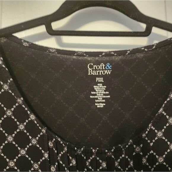 Adorable Black Zig checkered shift dress. Versatile. P XXL. - Picture 8 of 11